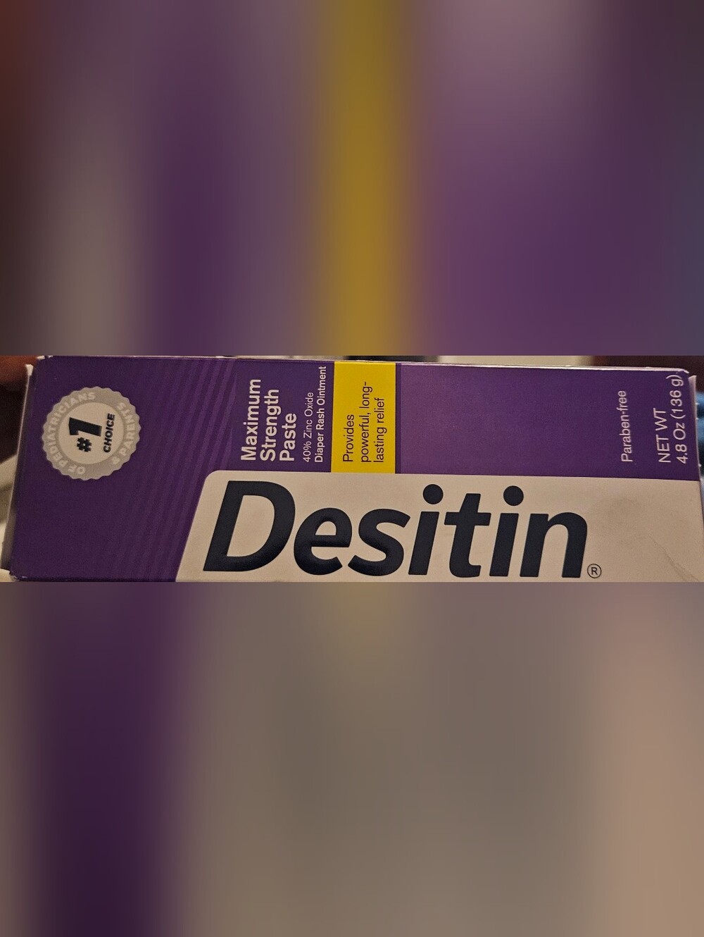 Maximum Strength Paste Diaper Rash Ointment - Purple/Yellow